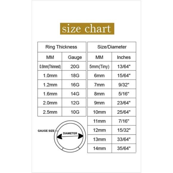 Hypoallergenic Nose Rings - Surgical Steel Septum & Lip Hoop Piercings - Picture 7 of 8